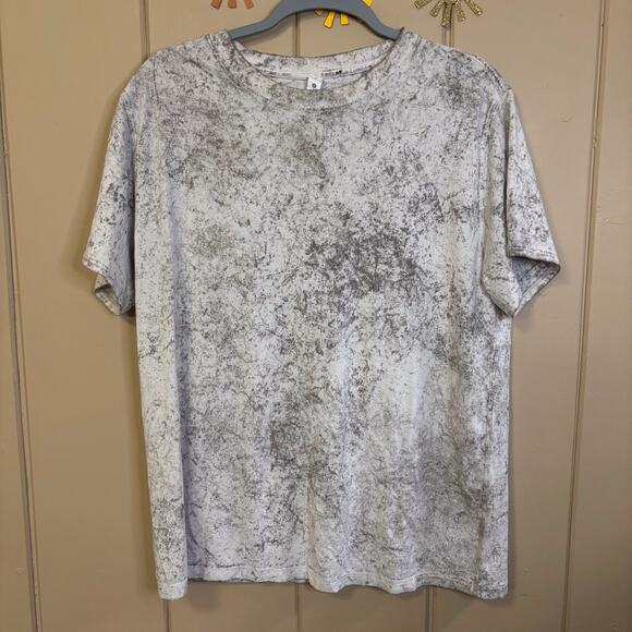 Lululemon white and beige speckled crew neck tee size 6 - Picture 1 of 4